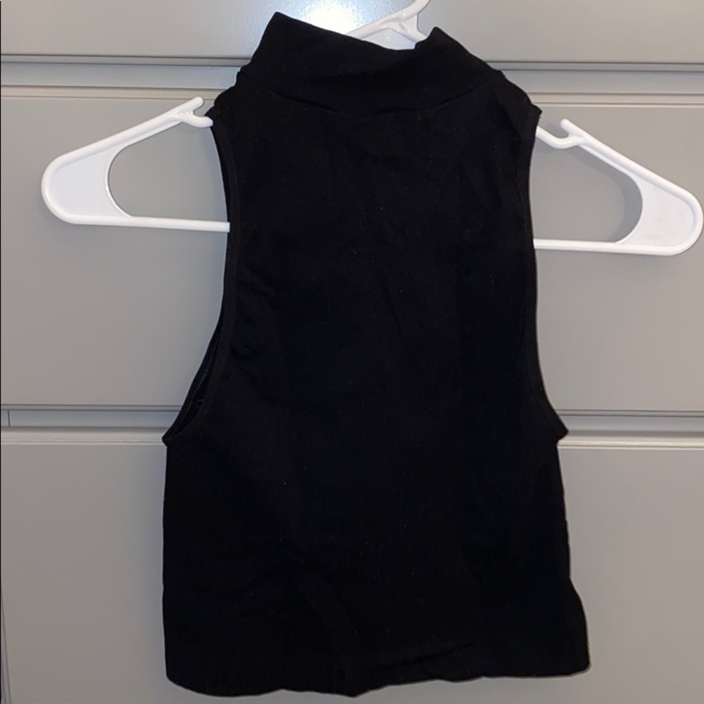 high neck crop top